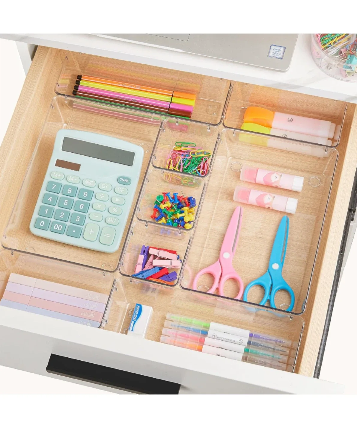 Clear Drawer Organizer Set - 15 Pieces image indicator(4)