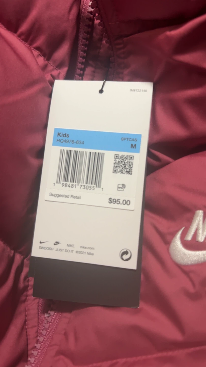 Nike All Day Play Puffer Jacket - Kids Size M - photo 2