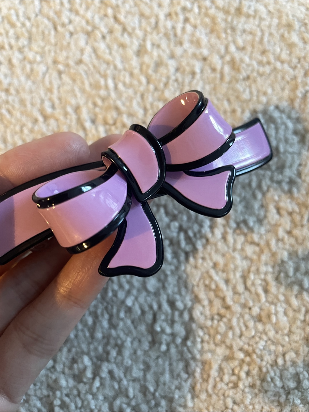 Clip Paris Bow Hair Clip - Pink & Black - photo 5