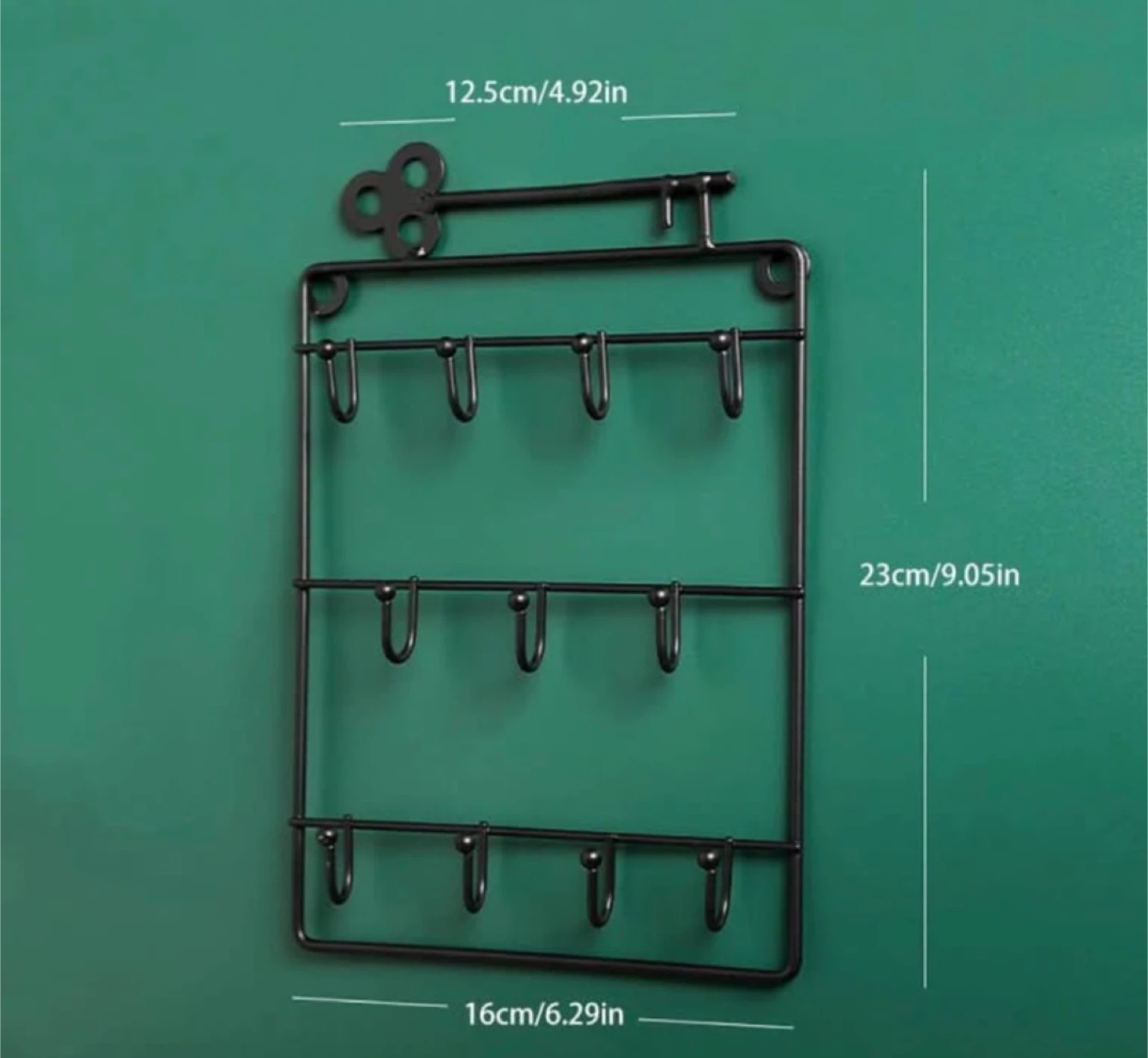 Black Metal Key Holder Rack - photo 3