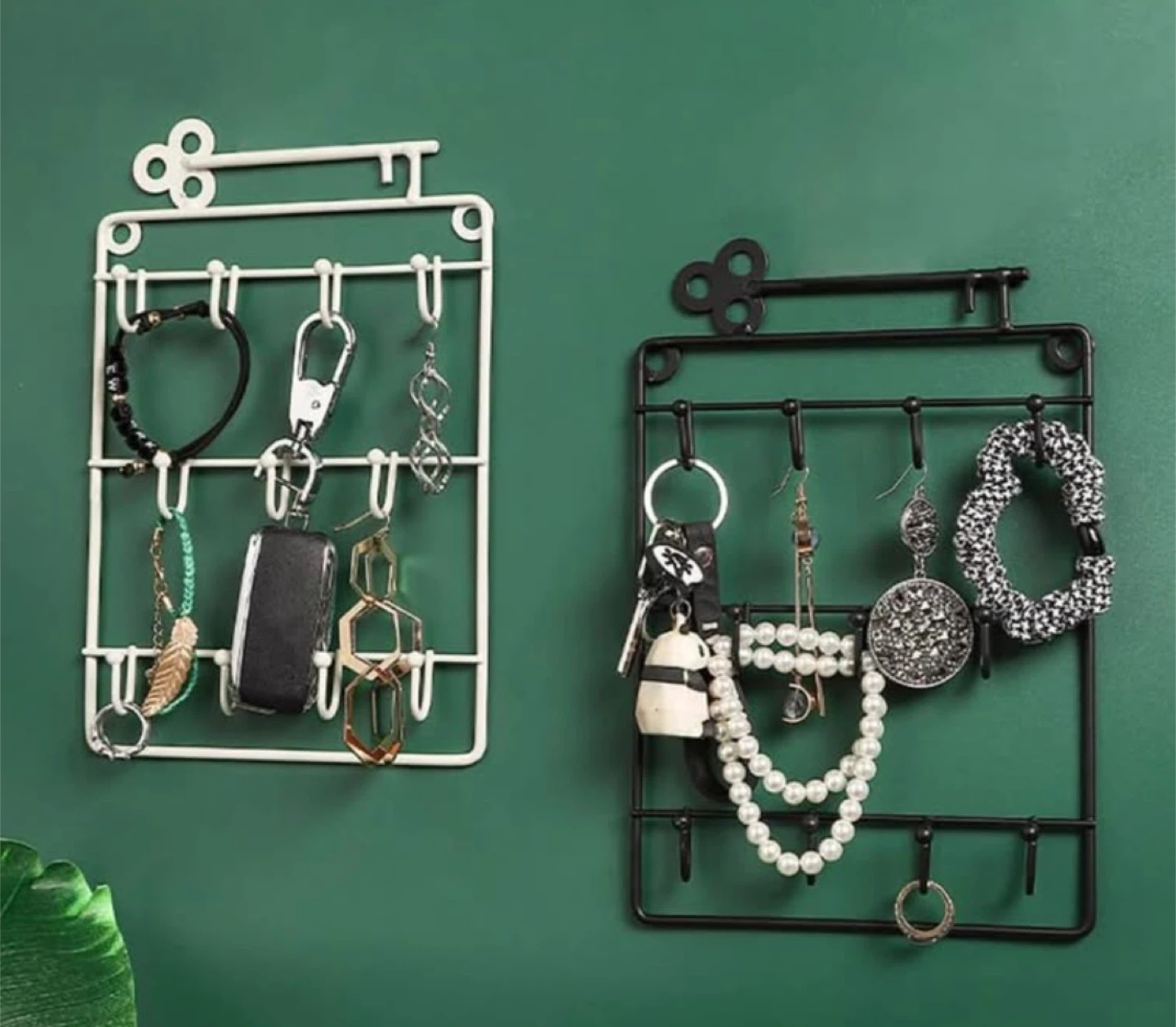 Black Metal Key Holder Rack