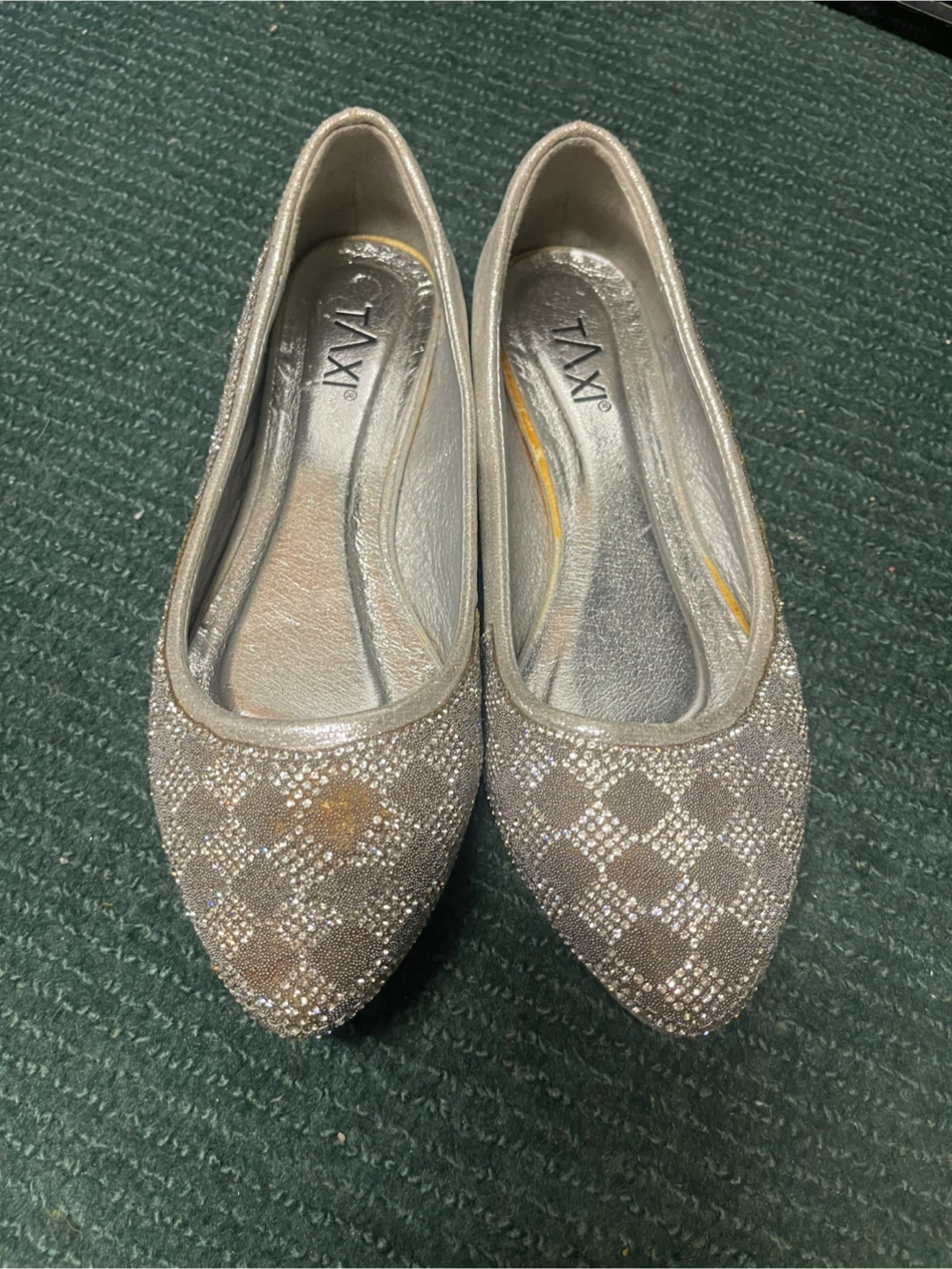 Silver flat sparkly women 6.5-7 - photo 2