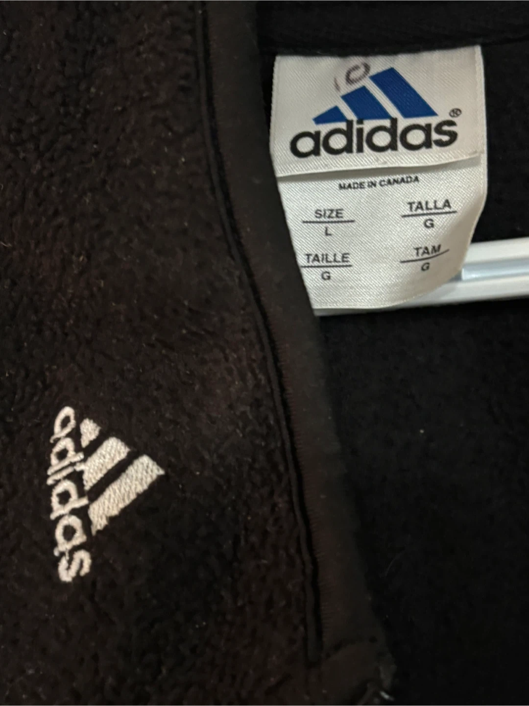 Adidas Black Fleece Vest - Size Large - photo 3