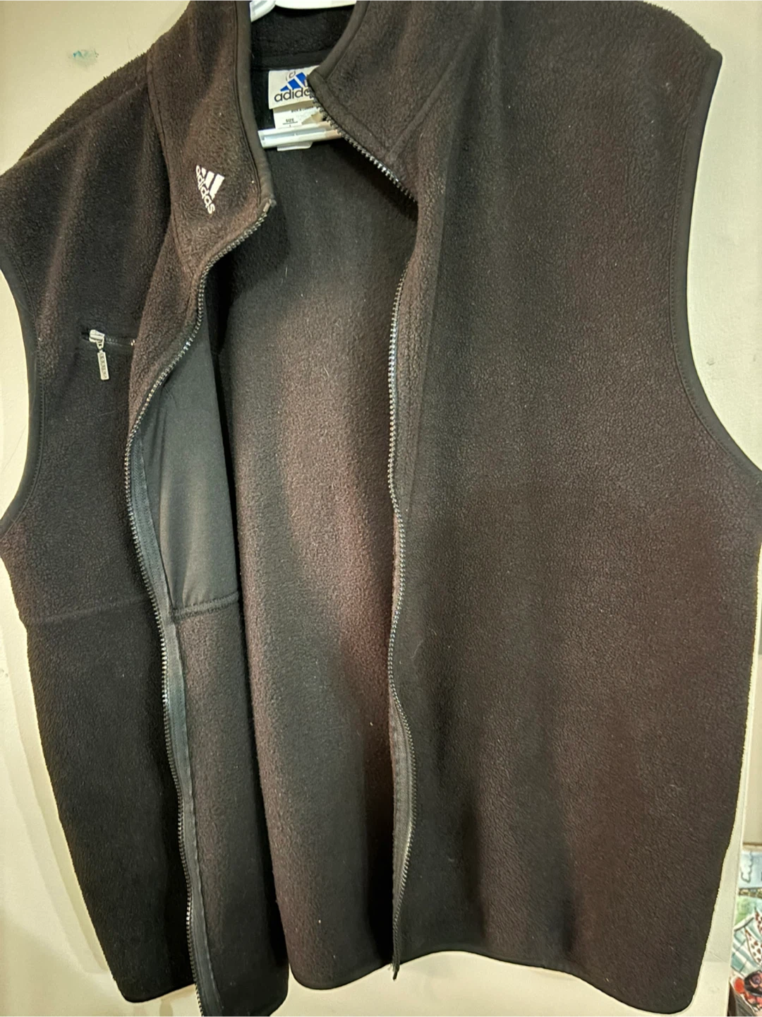 Adidas Black Fleece Vest - Size Large - photo 4