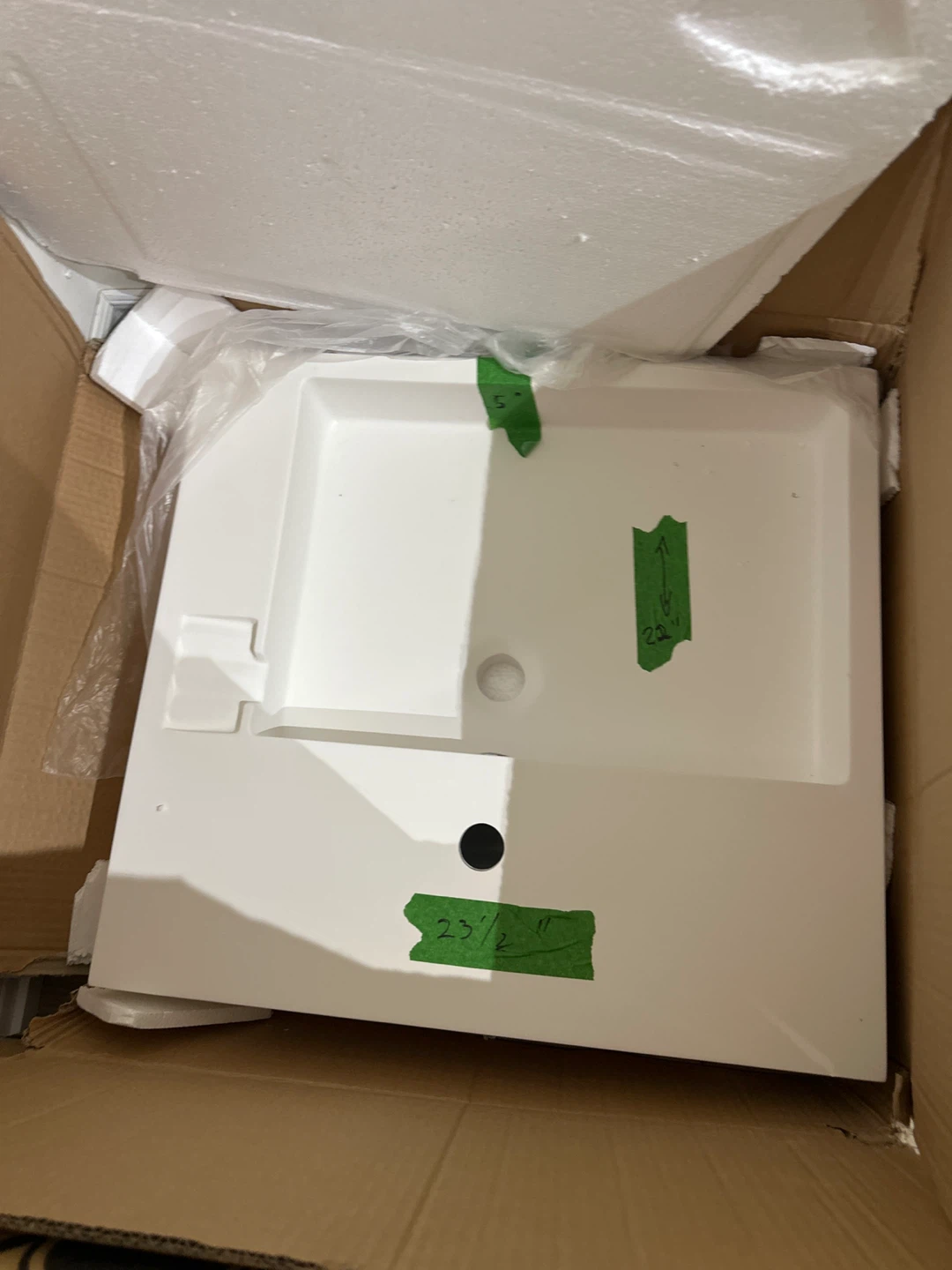 New Undermount Bathroom Sink 23.5" x 22" - photo 2