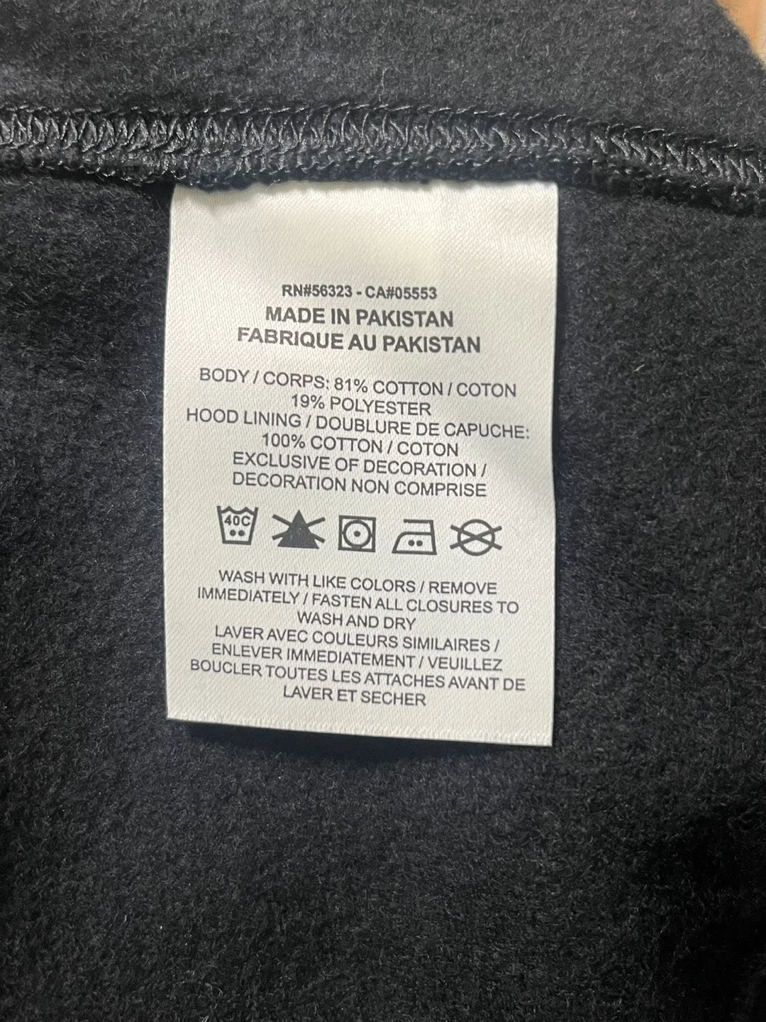 Nike Men's Sportswear Club Fleece Full-Zip Hoodie Sz M Black image indicator(4)