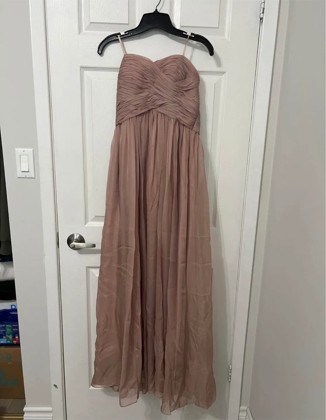 Le Chateau Strapless Mauve dress thumbnail
