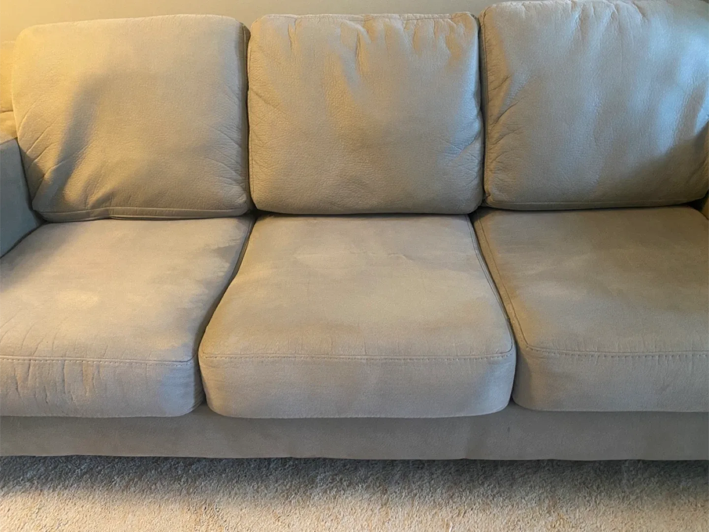 🥕 Beige Sofa, loveseat and Pillows thumbnail