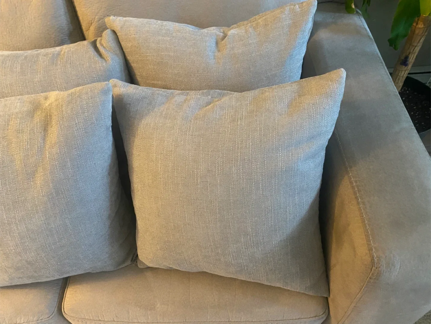 🥕 Beige Sofa, loveseat and Pillows image indicator(2)