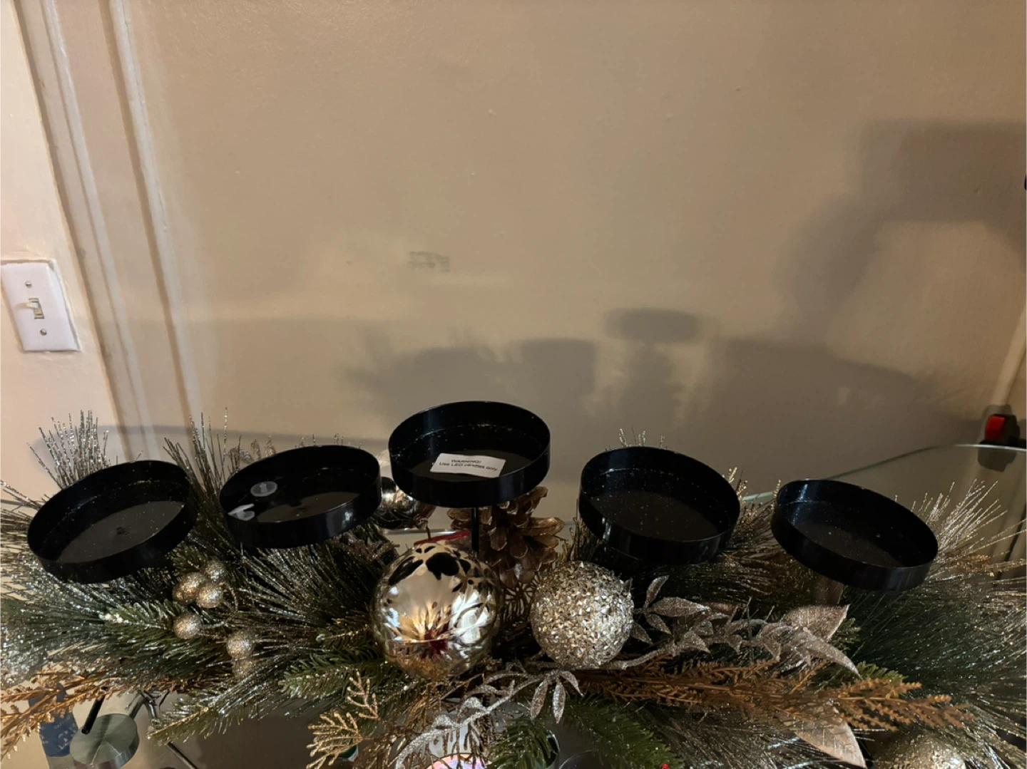 Christmas Candle Holder Centerpiece - photo 2