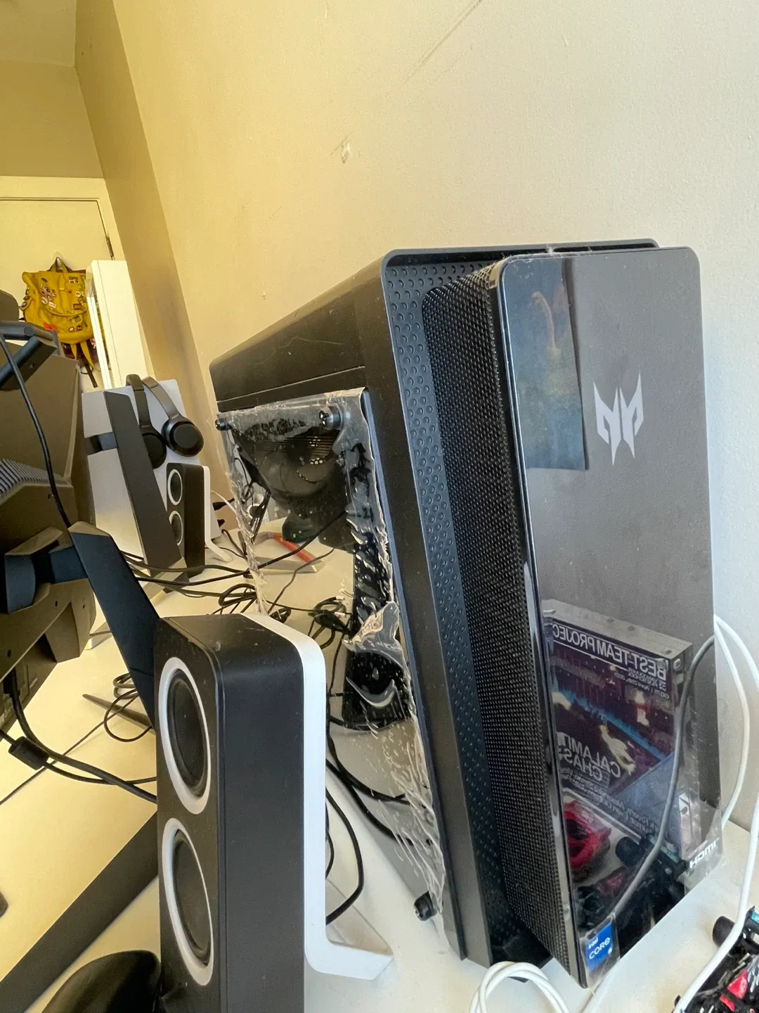 2 Monitors MSI & BenQ,  Acer Predator Desktop + Speakers image indicator(3)