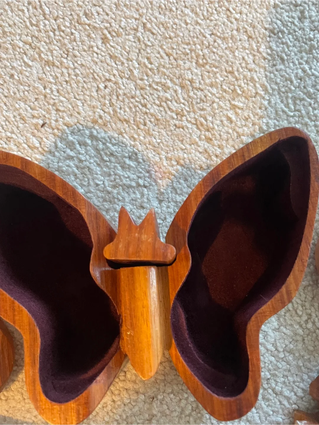 Wooden Butterfly Trinket Box image indicator(3)