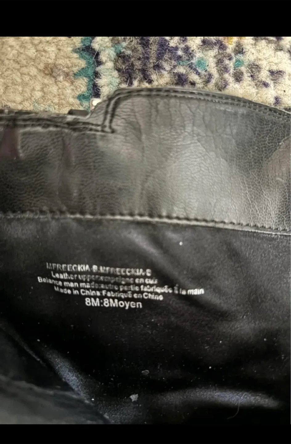 Black Leather Ankle Boots - Size 8 image indicator(6)