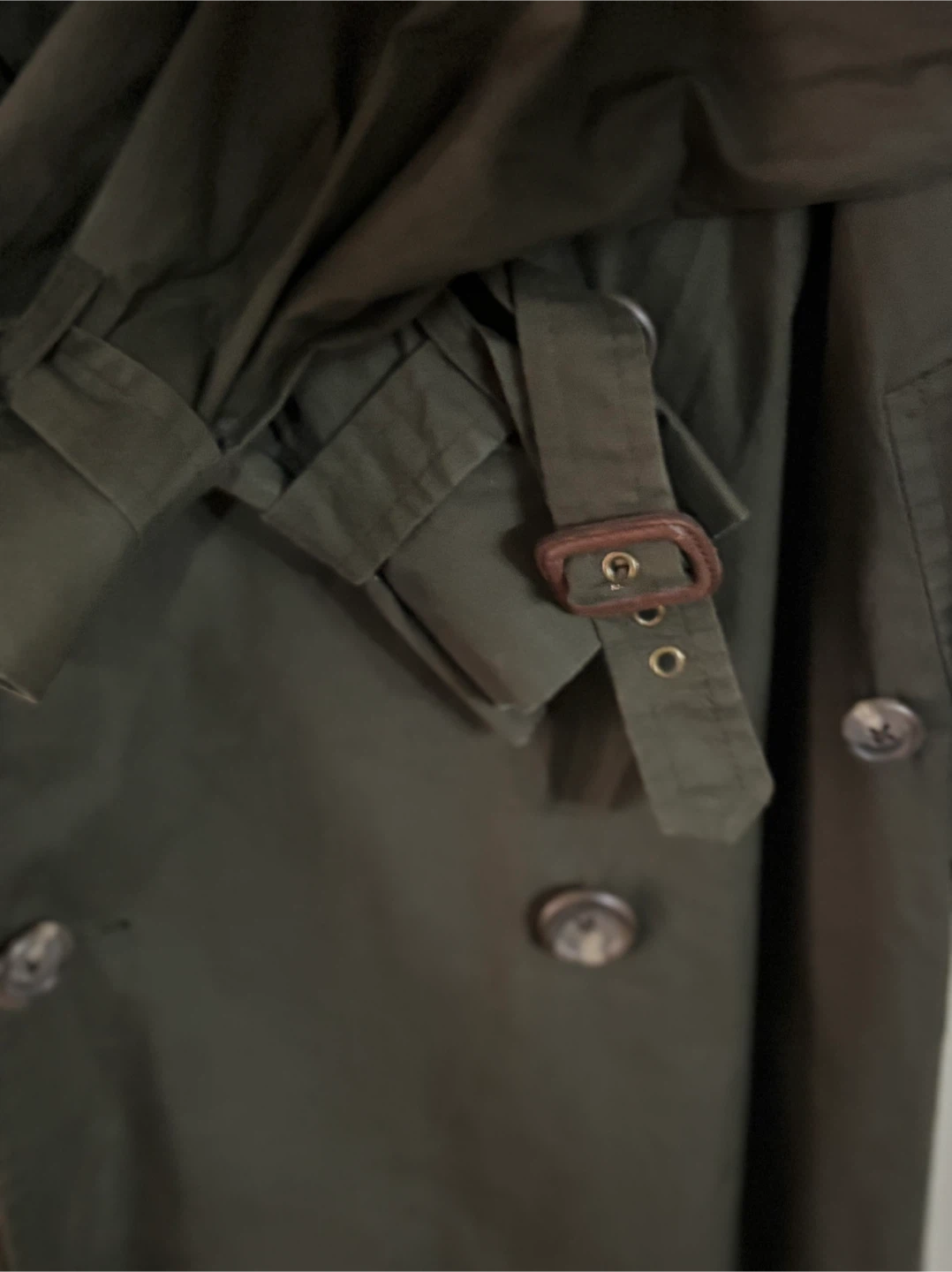 Polo by Ralph Lauren Olive Trench Coat XL - photo 3