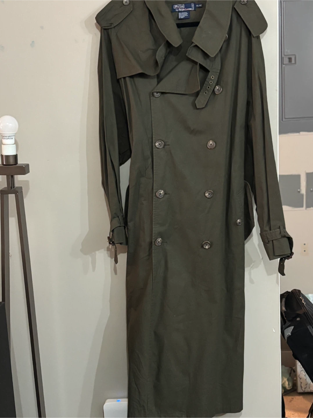 Polo by Ralph Lauren Olive Trench Coat XL - photo 2