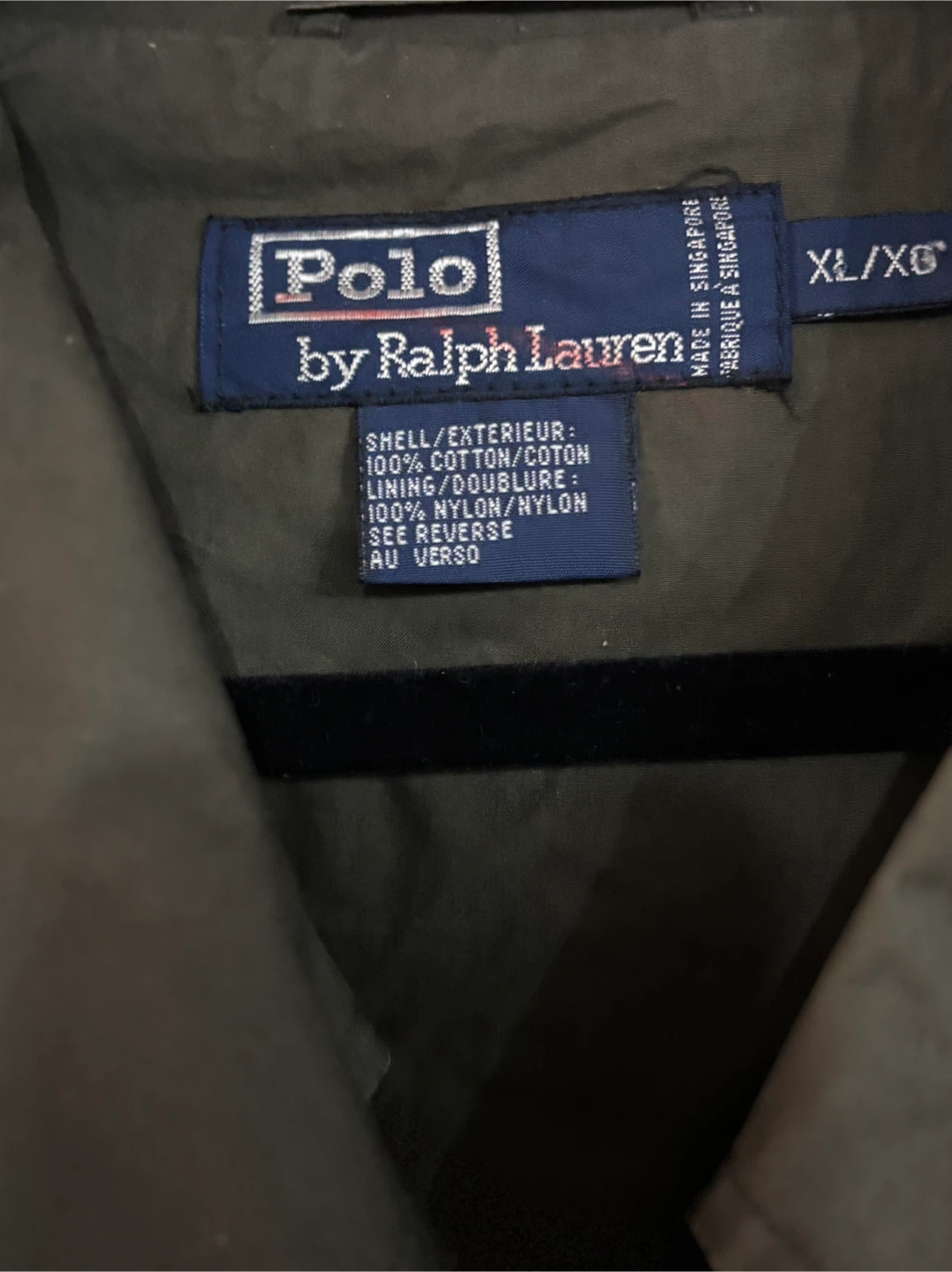 Polo by Ralph Lauren Olive Trench Coat XL - photo 4