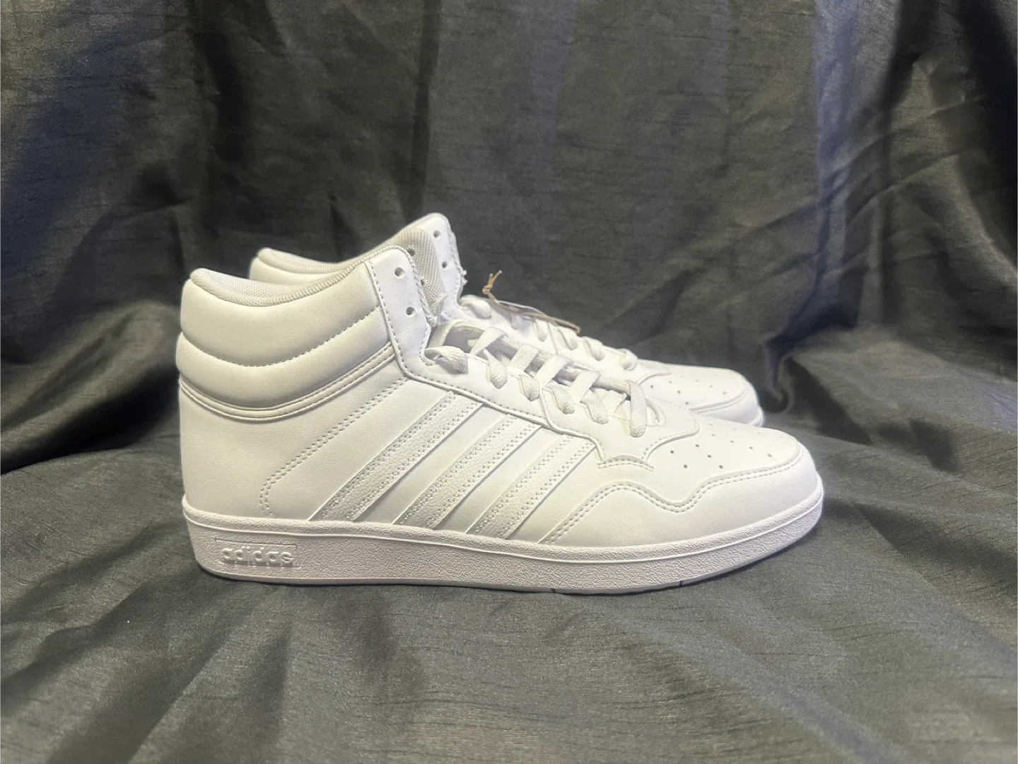 New Adidas Hoops 3.0 Mid White Sneakers image indicator(2)