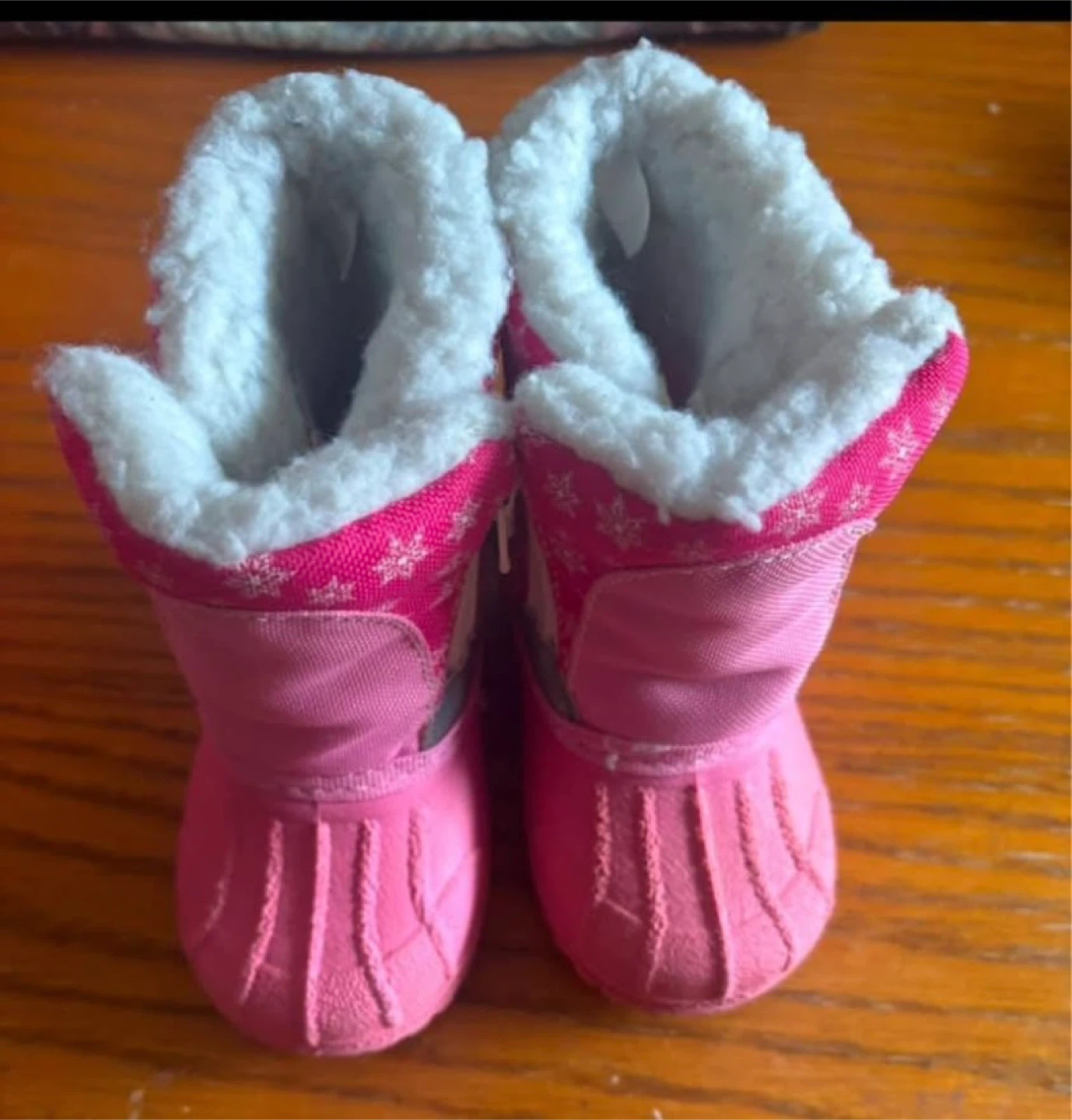 Toddler Pink Winter Boots Size 4