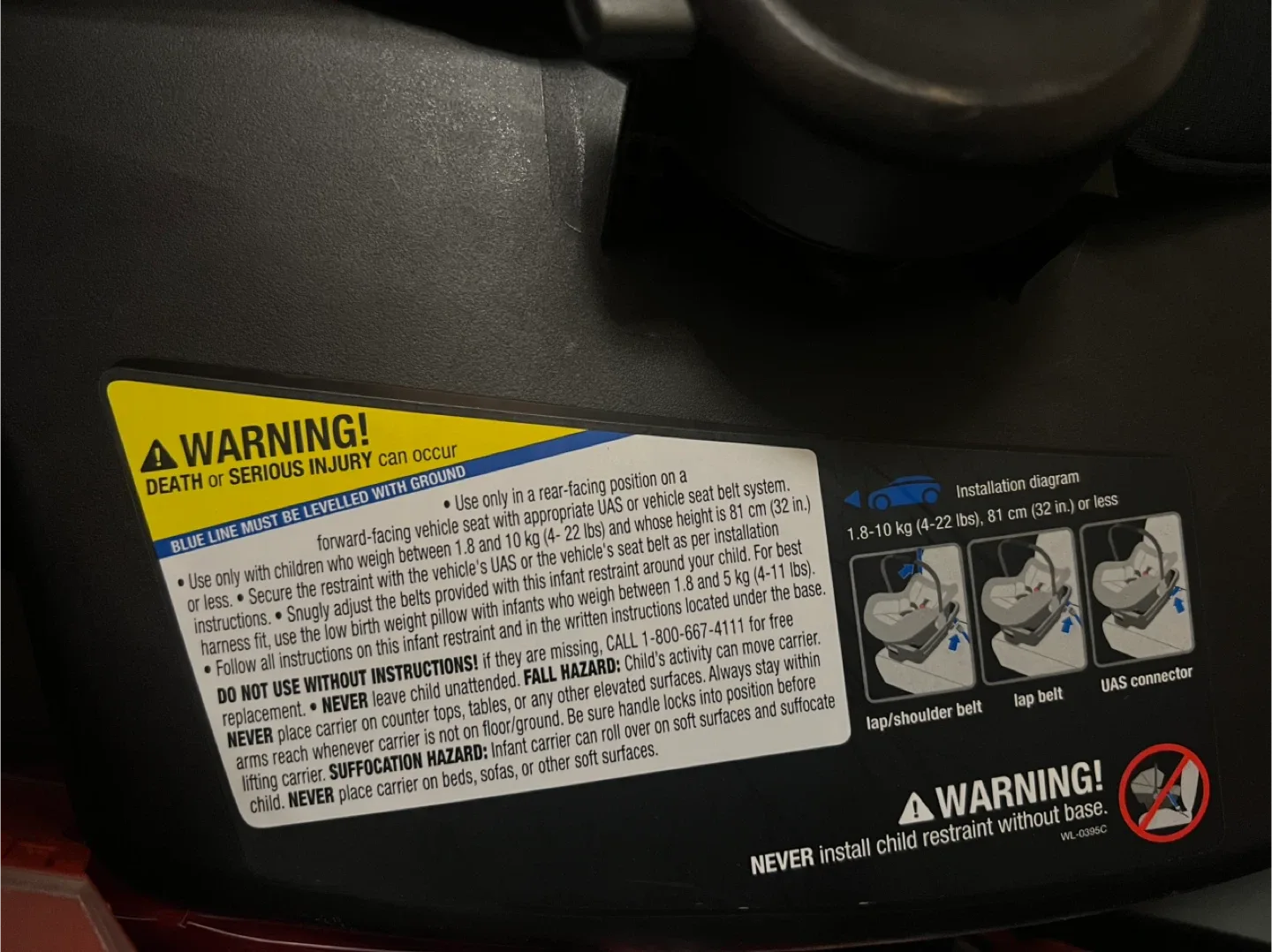 Nuna Pipa Lite LX Infant Car Seat - Black image indicator(9)