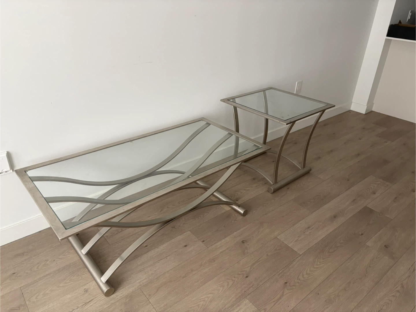 Glass Top Coffee and End Table Set - photo 2