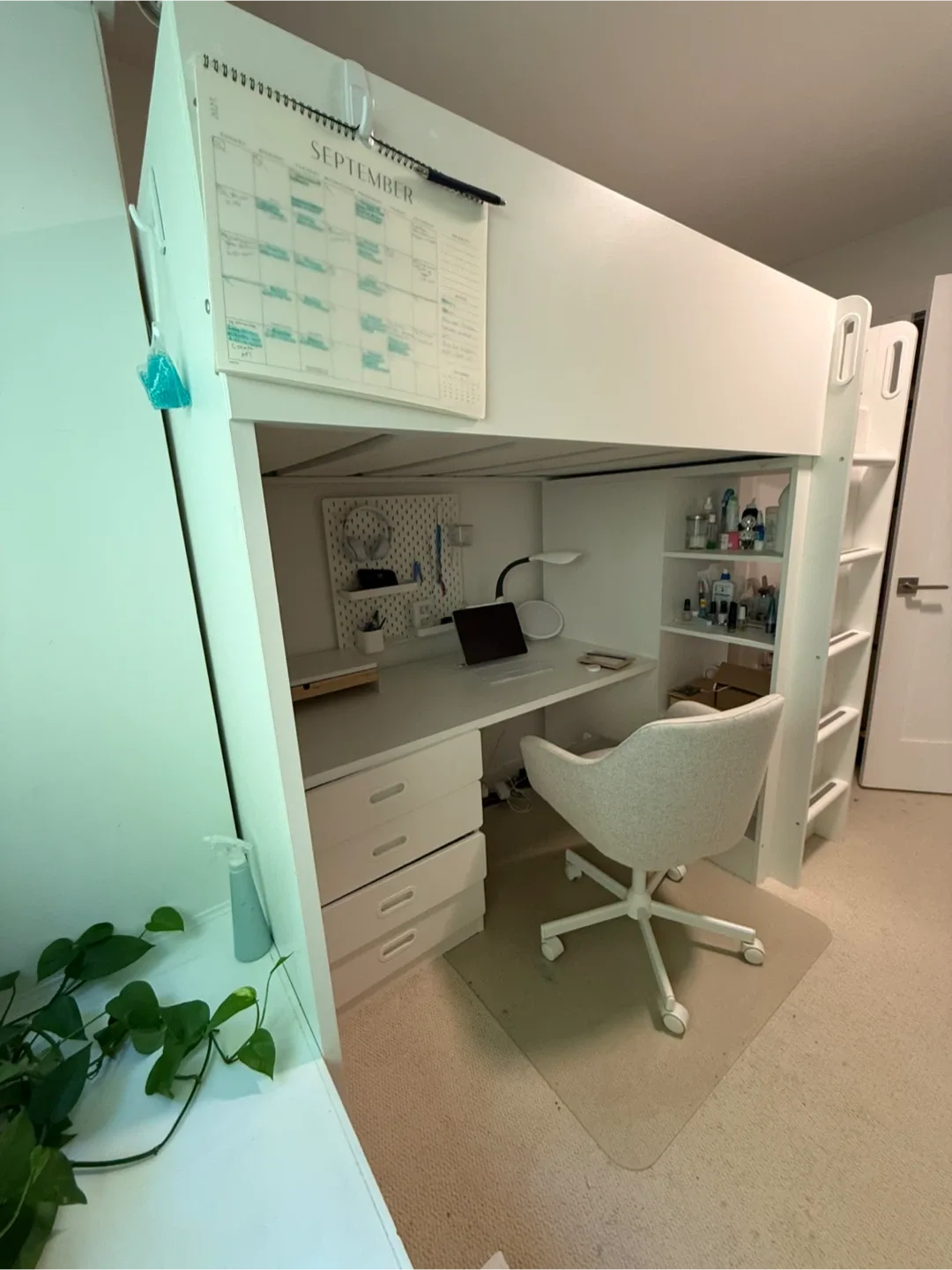 IKEA white loft bed image indicator(2)