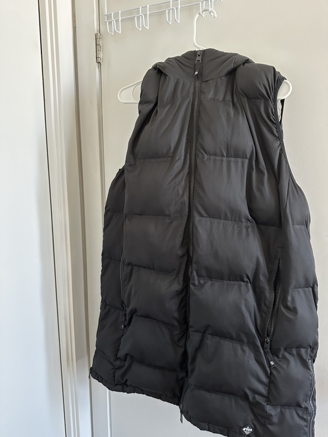 Zara Black Puffer Vest XL