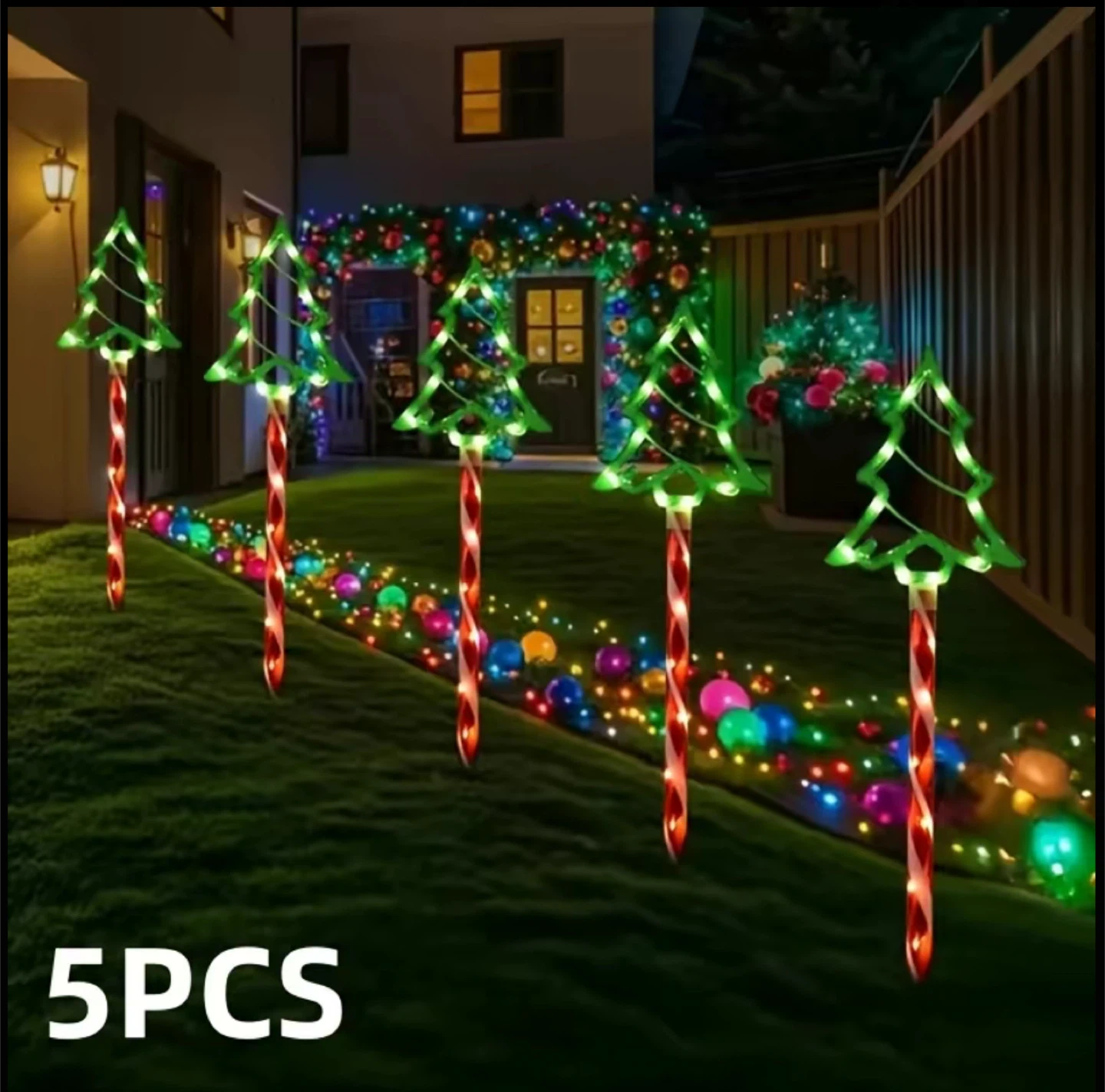 Christmas Solar Pathway Lights Outdoor Decorations - photo 2