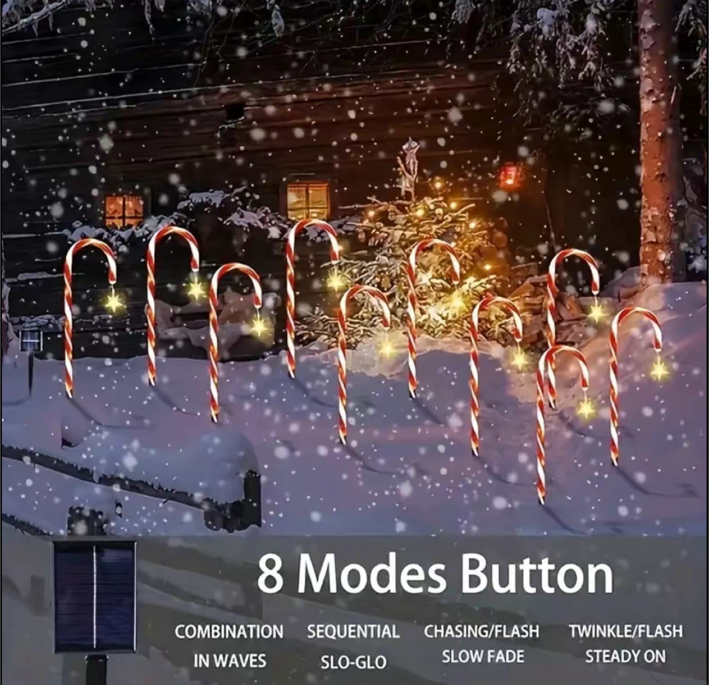 Christmas Solar Pathway Lights Outdoor Decorations - photo 5