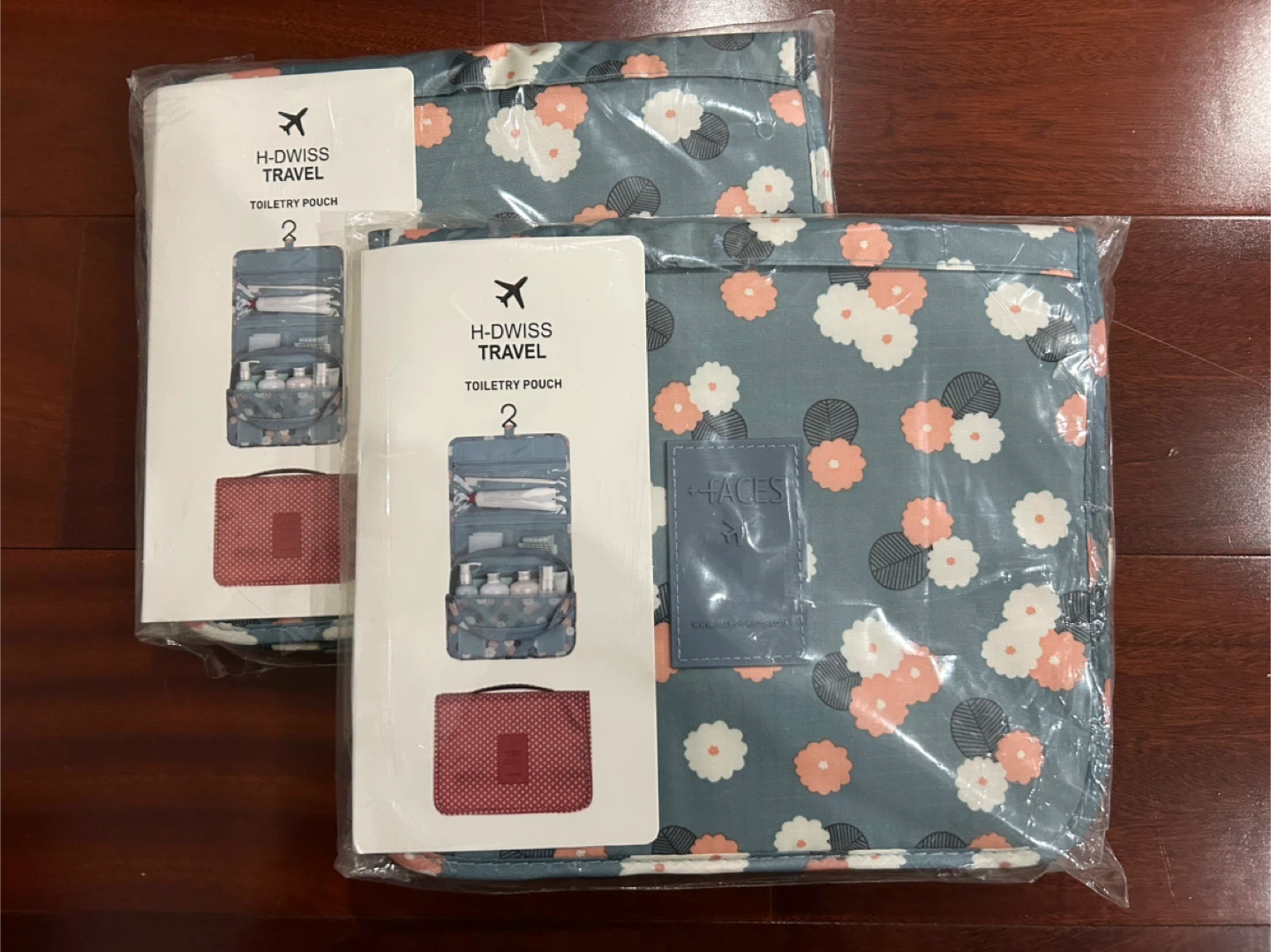 New H-Dwiss Travel Toiletry Pouch - Floral