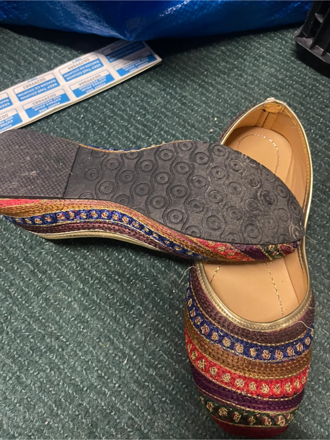 Women’s jutti shoes Pakistani Indian size 8/8.5 - photo 2