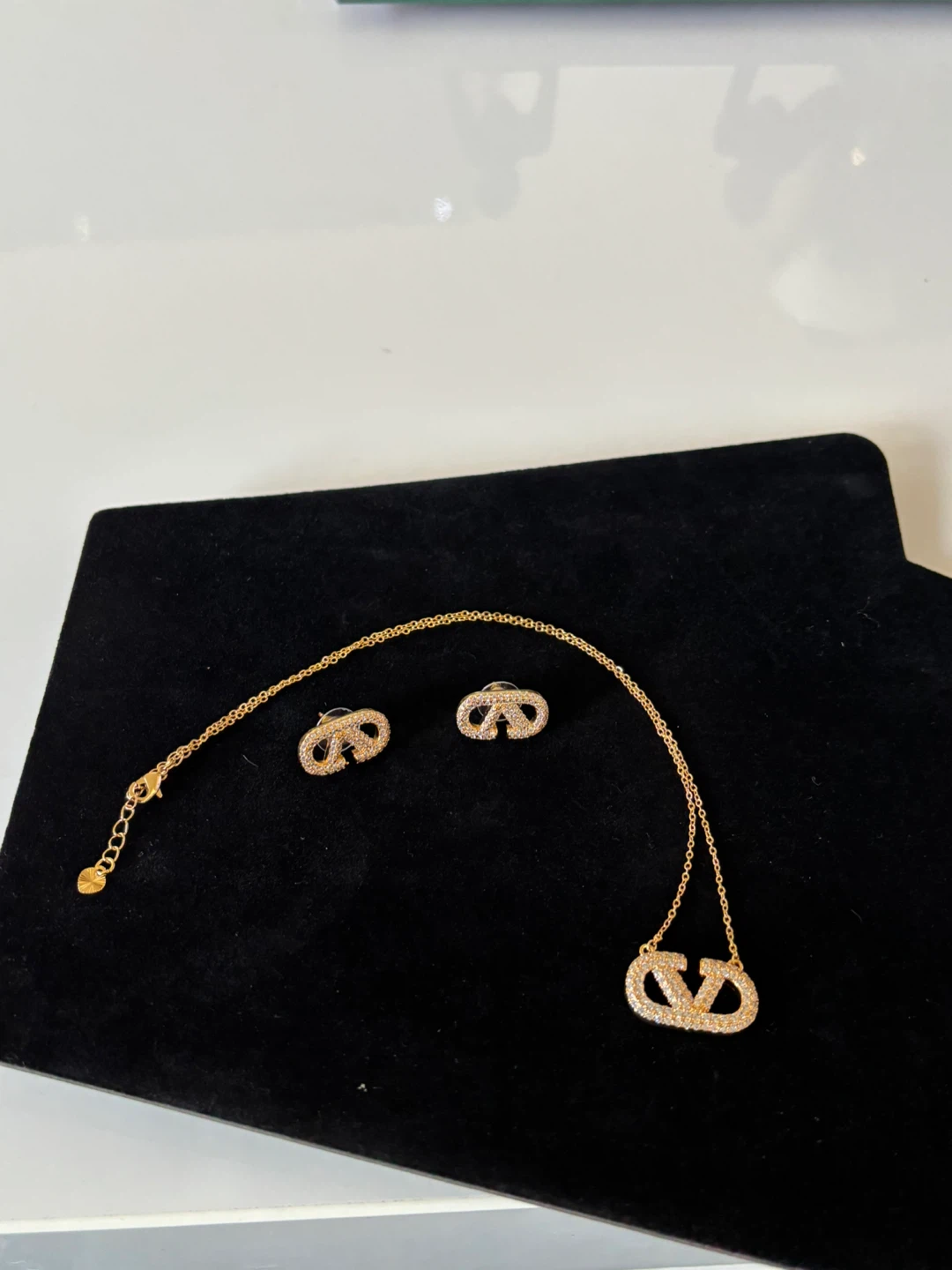 Gold plated Necklace & Earring Set