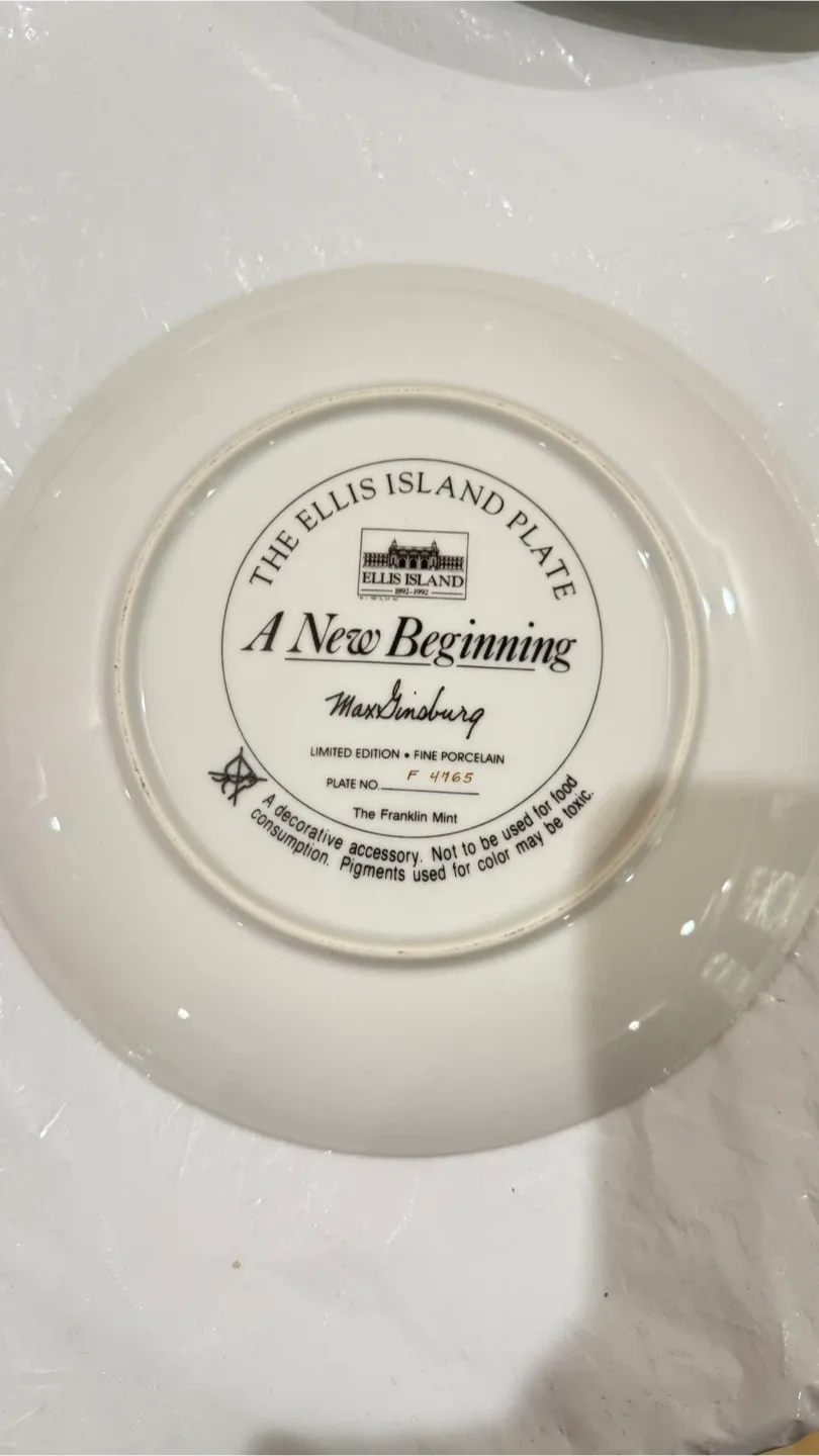 The Ellis Island Plate: A New Beginning image indicator(2)