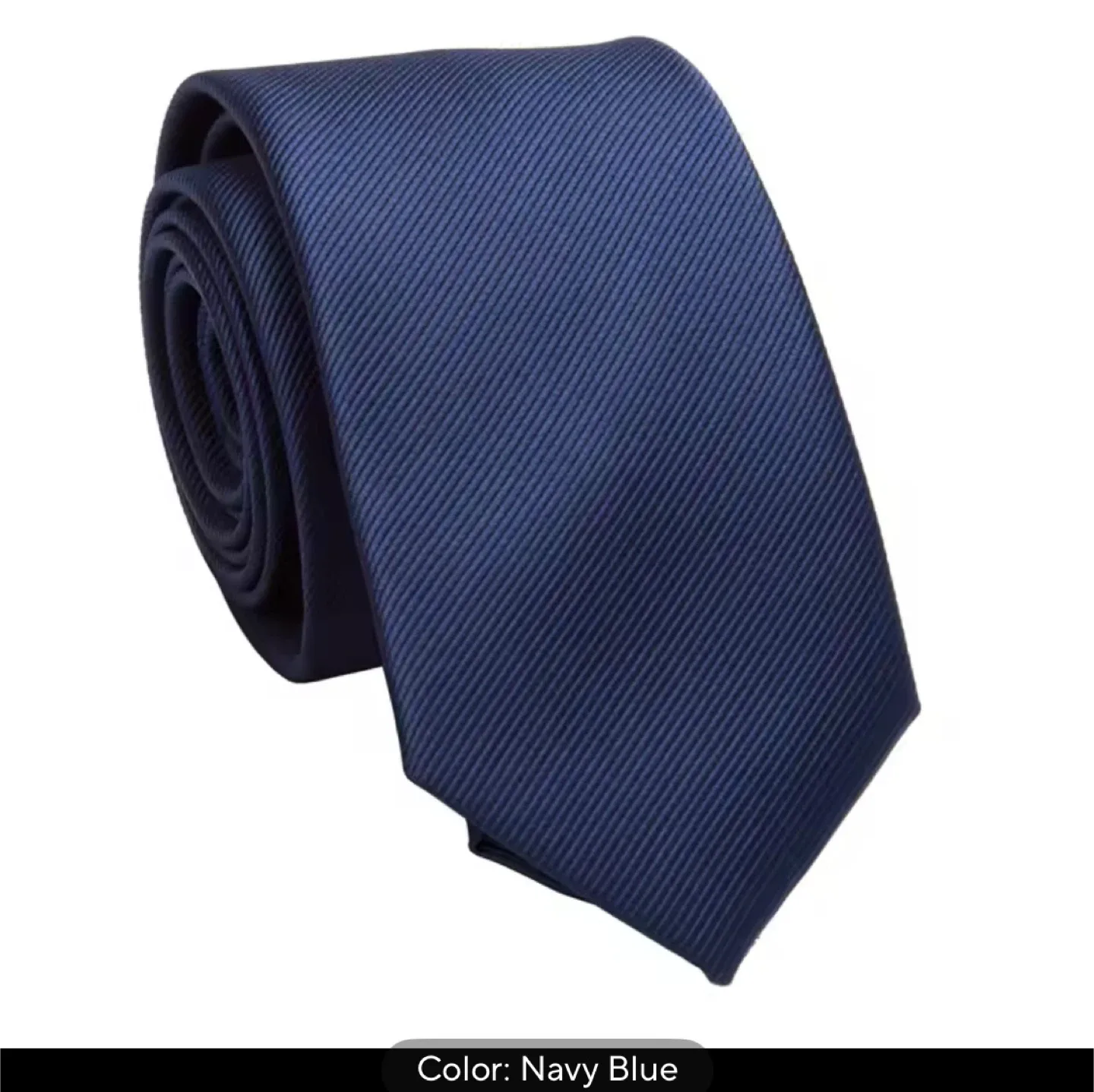 Navy Blue Men's Tie - Brand New thumbnail