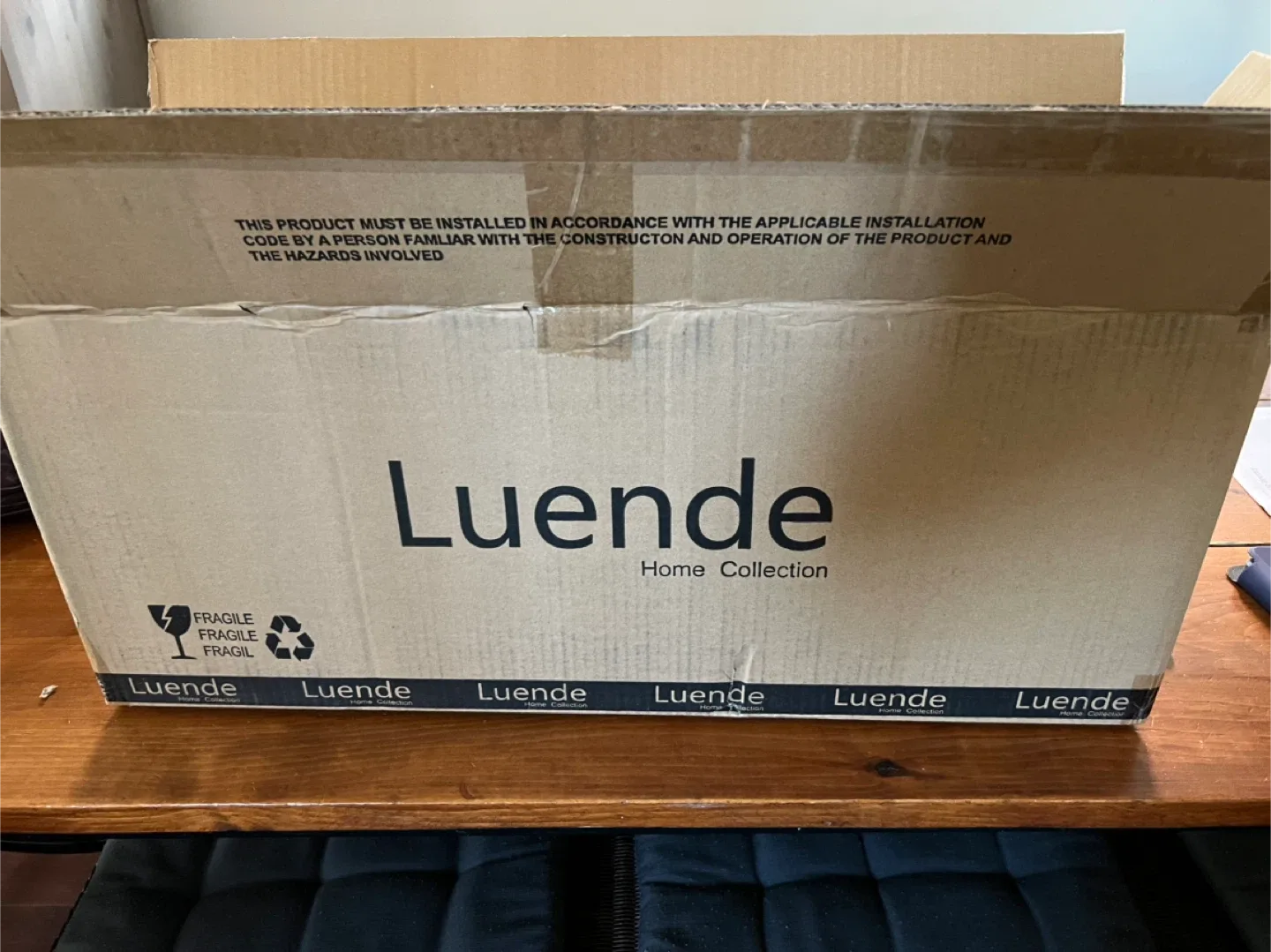 Luende Matte Black 3-Light Vanity Light - New in Box! image indicator(8)