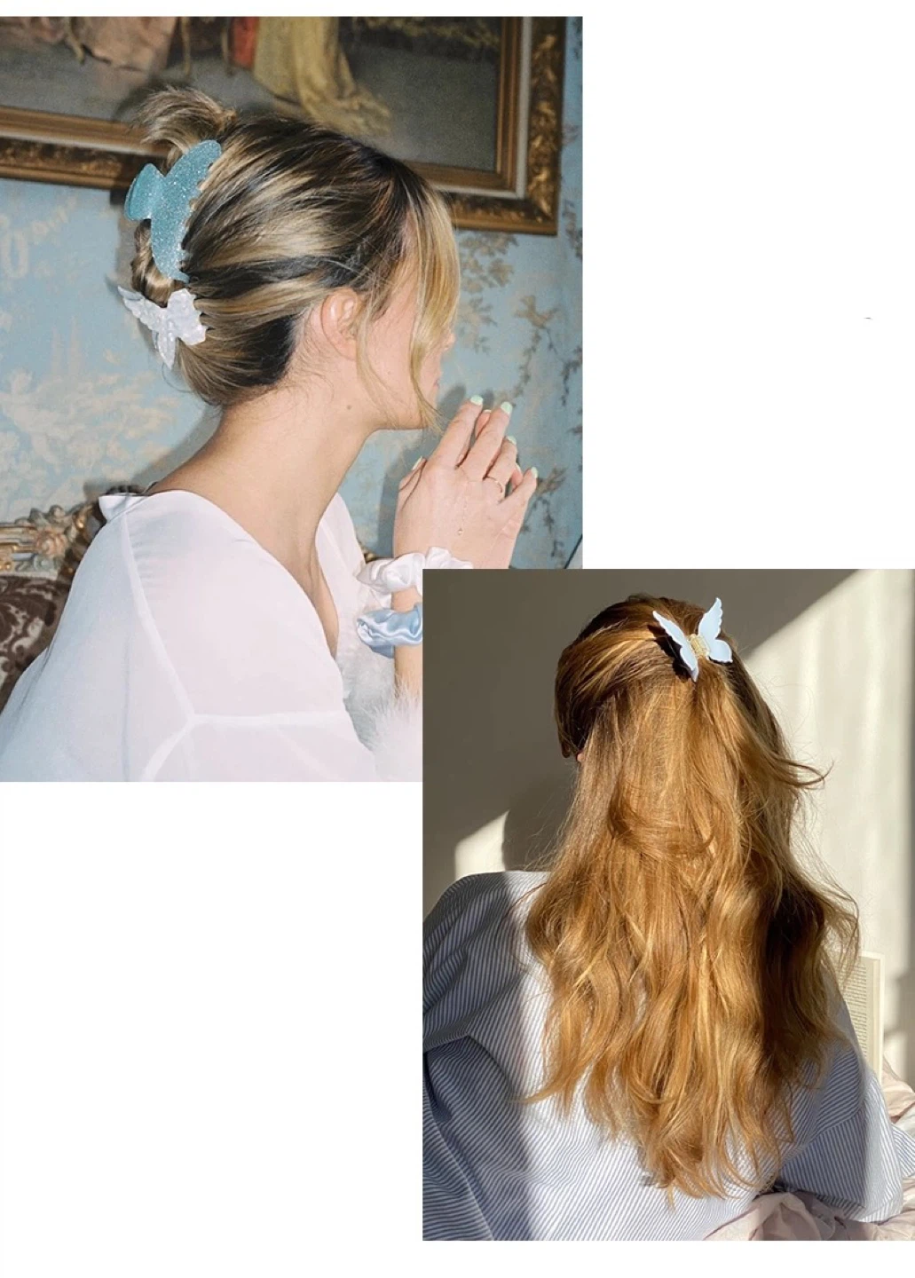 Butterfly Hair Claw Clips - Set of 2 - photo 4