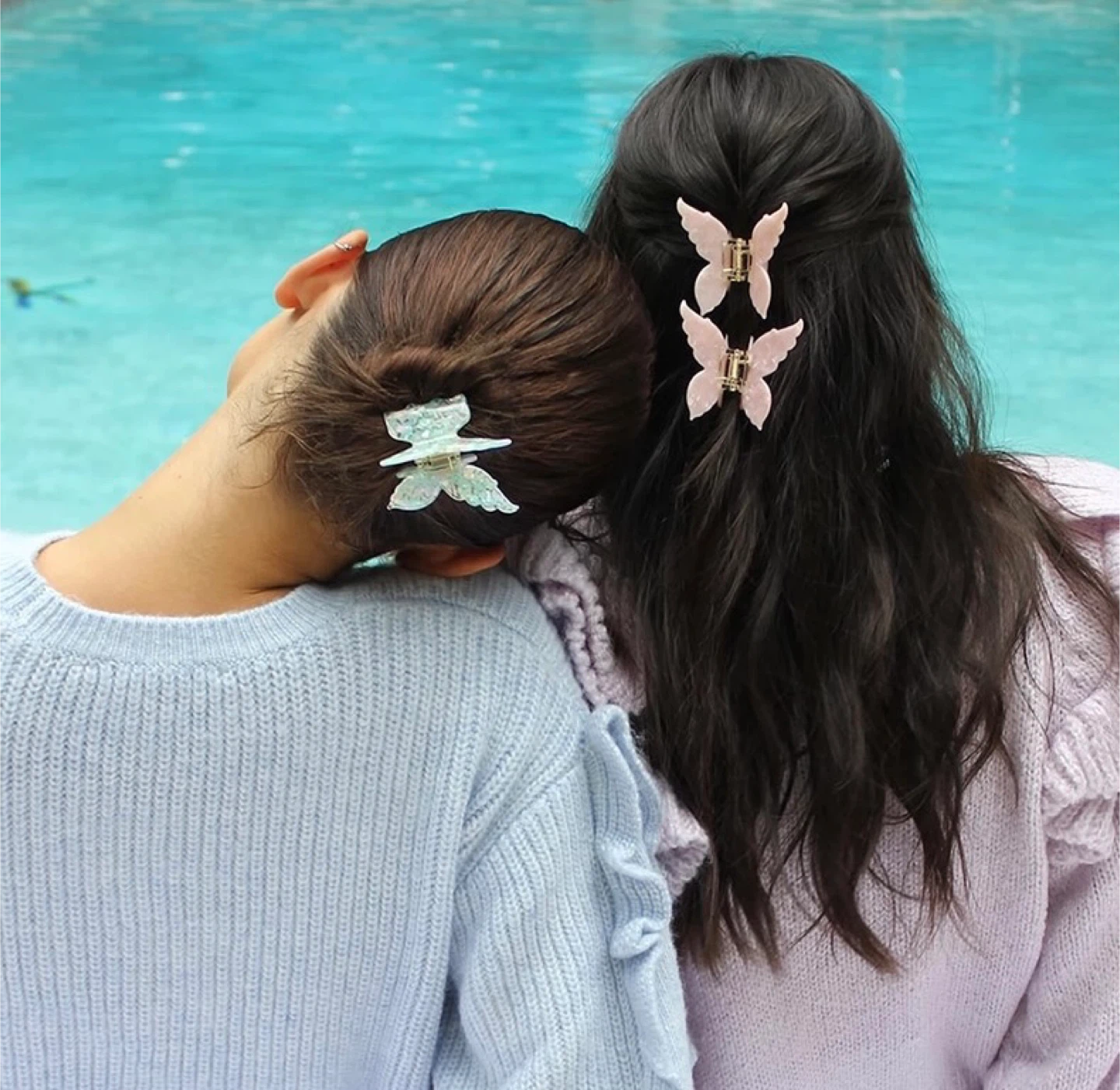 Butterfly Hair Claw Clips - Set of 2 - photo 5