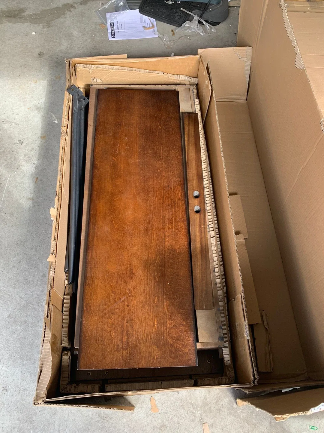 Elgin Modern Console Table - Brown Finish image indicator(3)