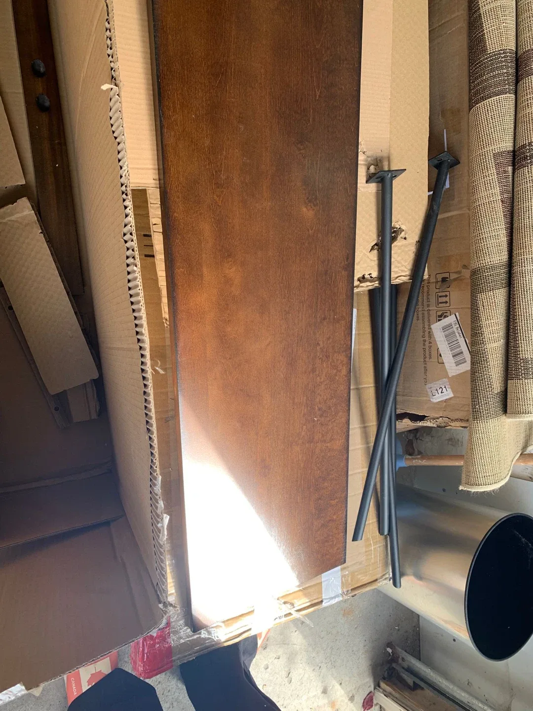 Elgin Modern Console Table - Brown Finish image indicator(7)