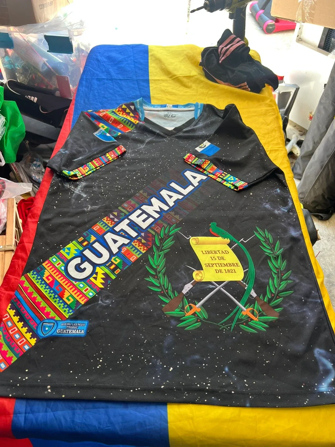 Guatemala típicos Soccer Jersey, Size XL -L -M- S -XS image indicator(4)