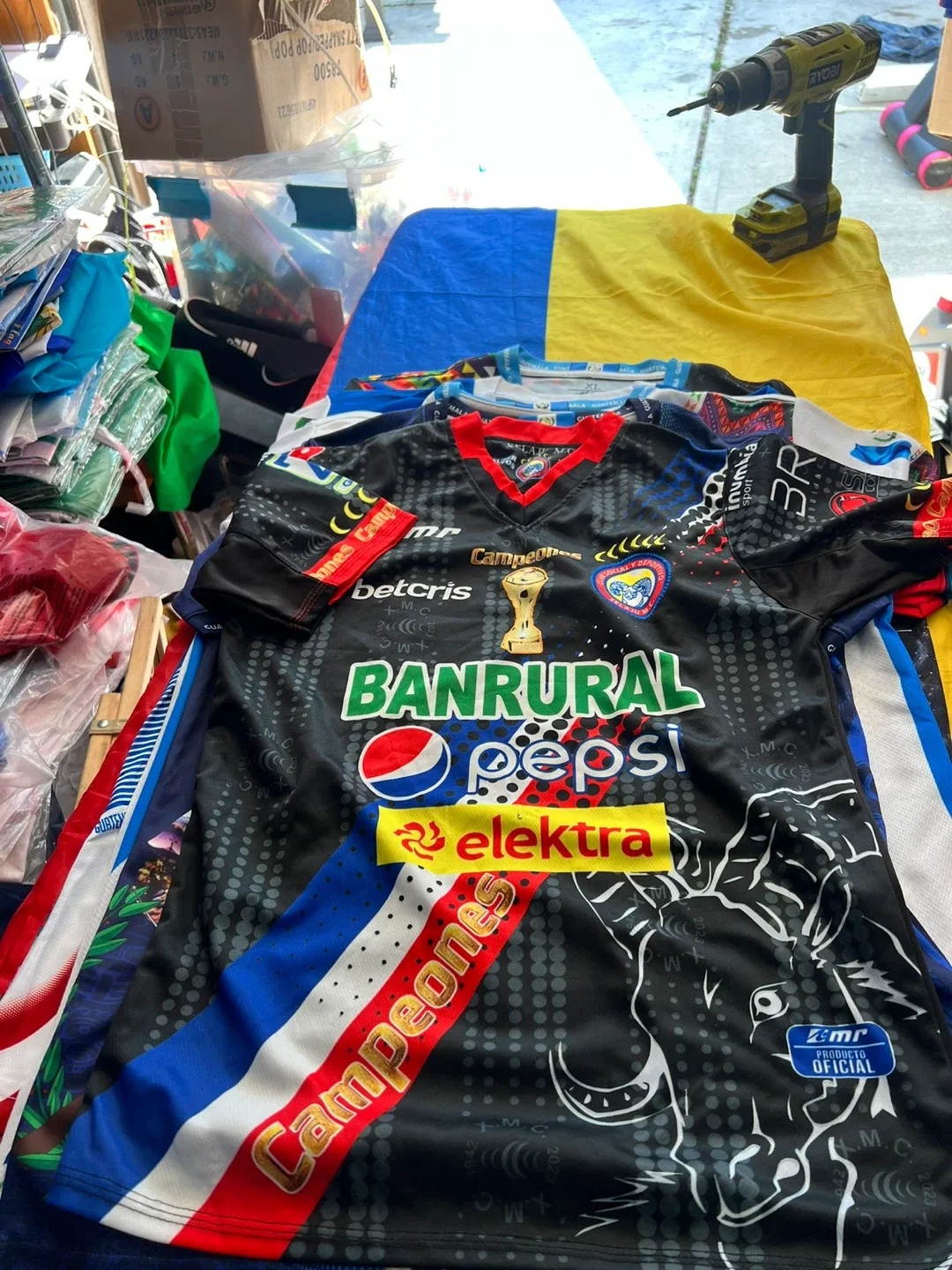 Guatemala típicos Soccer Jersey, Size XL -L -M- S -XS image indicator(7)