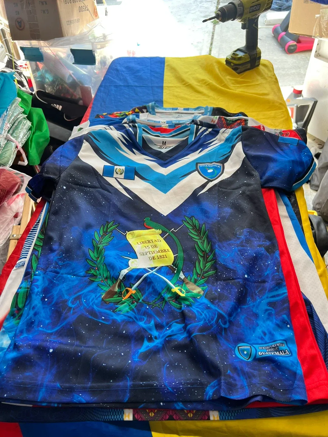 Guatemala típicos Soccer Jersey, Size XL -L -M- S -XS image indicator(2)