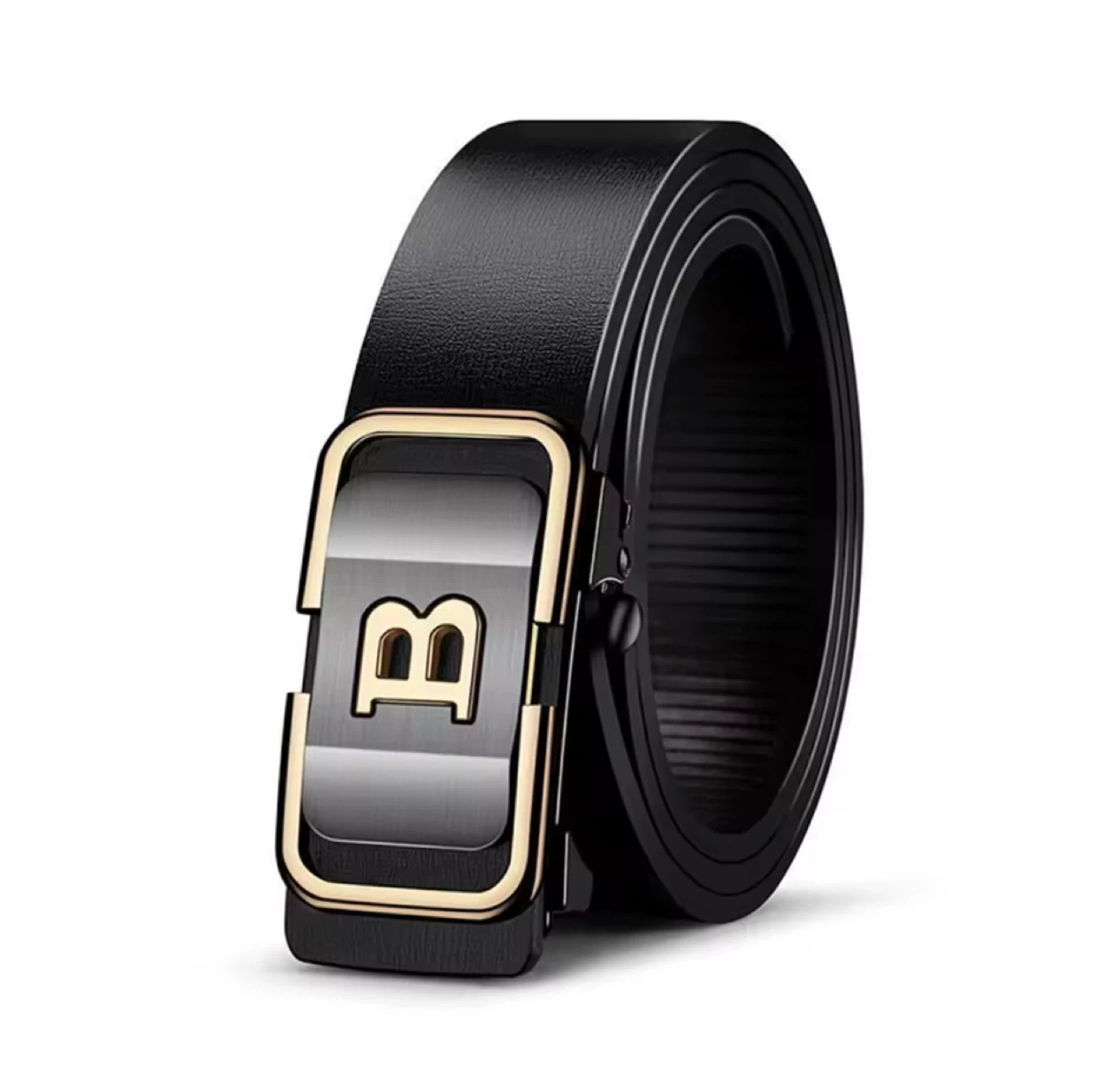 Leather Belt with 'B' Buckle - photo 3