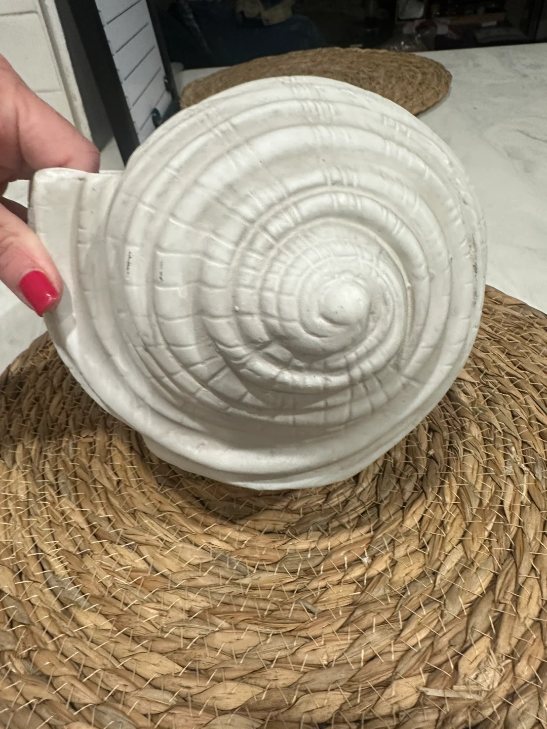 Threshold Medium Shell Ceramic Planter - White - photo 2