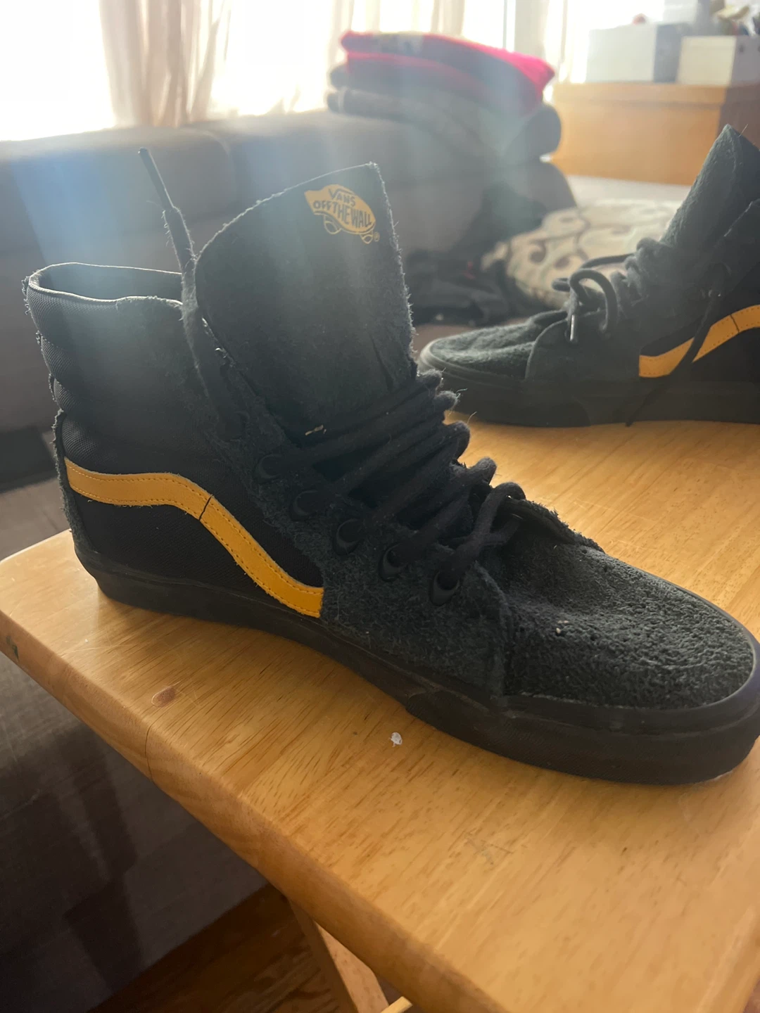 Vans Sk8-Hi Black/Gold, Men's Size 11