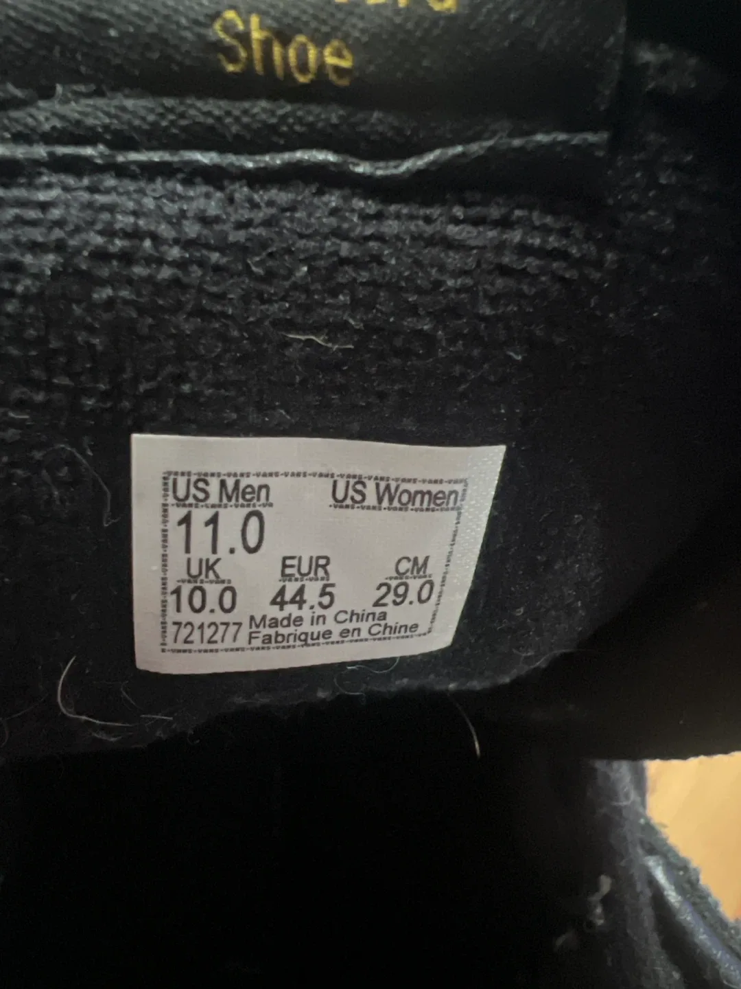 Vans Sk8-Hi Black/Gold, Men's Size 11 image indicator(3)