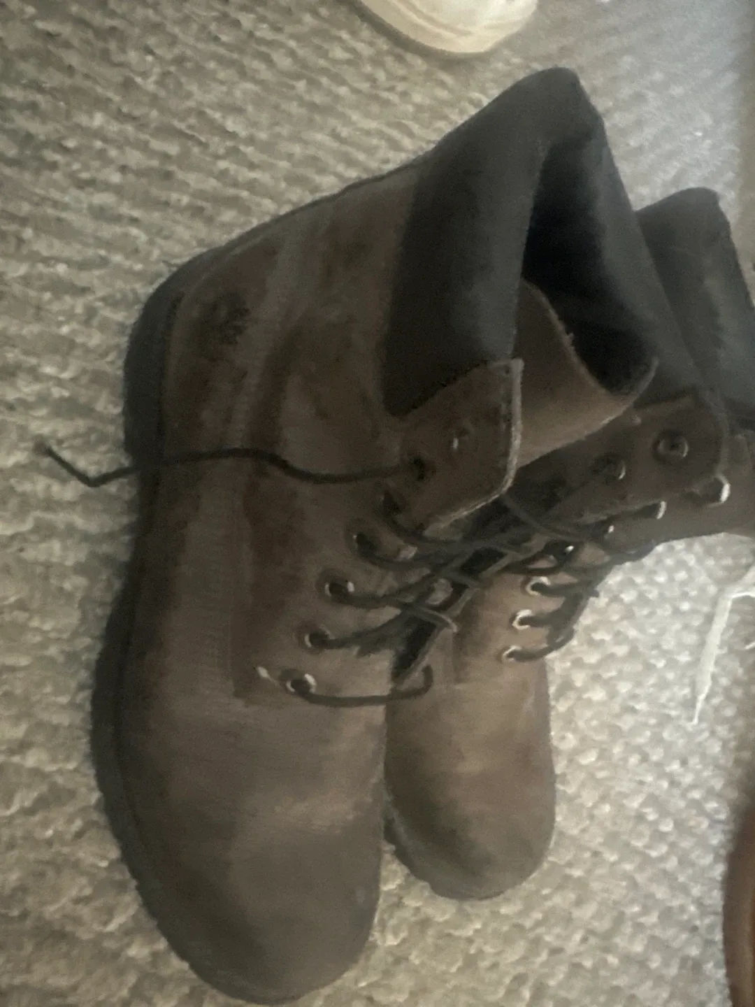 Grey silver Timberland Boots, Size 9 thumbnail