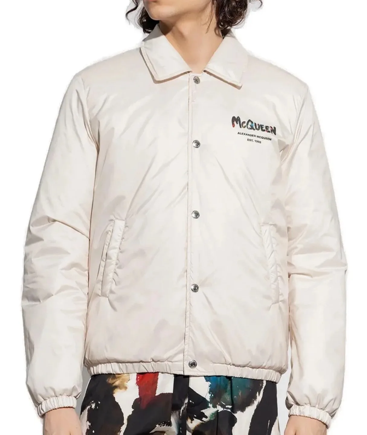 Alexander McQueen Beige Coach Jacket image indicator(4)