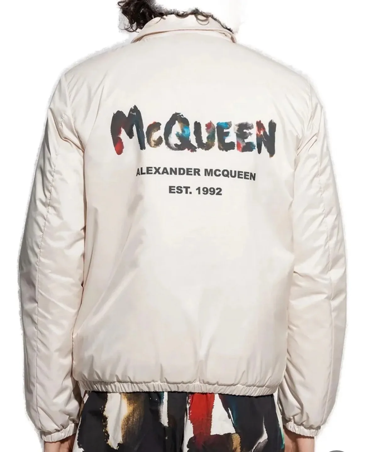 Alexander McQueen Beige Coach Jacket image indicator(3)