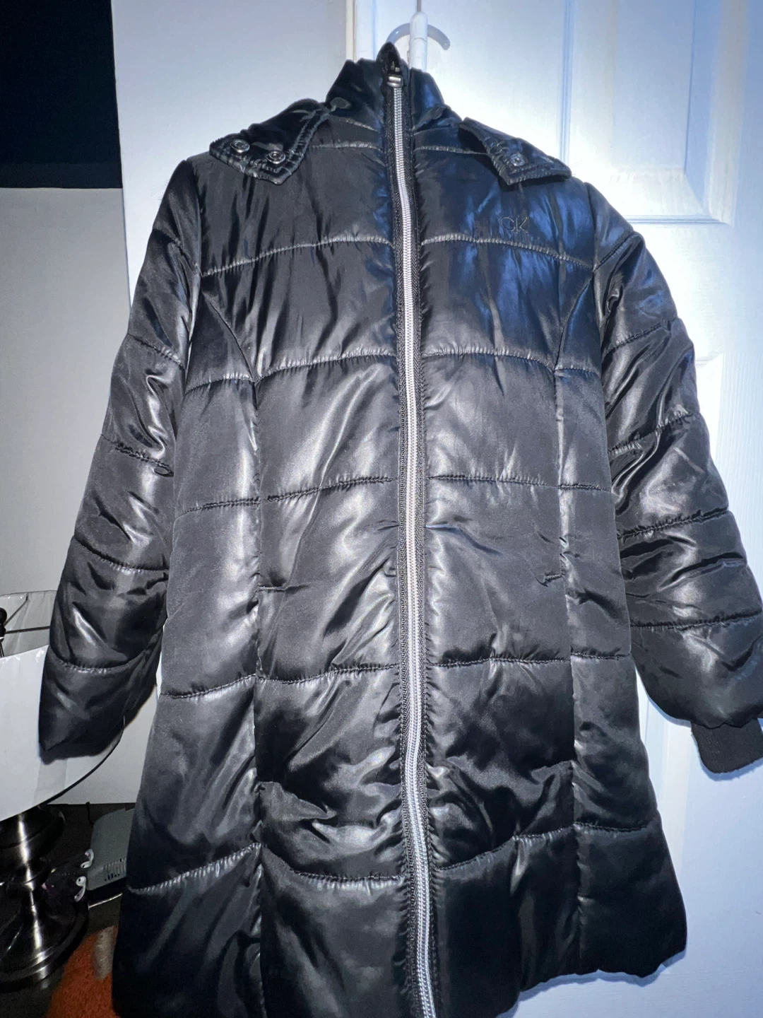 Calvin Klein Girls' Black Puffer Coat