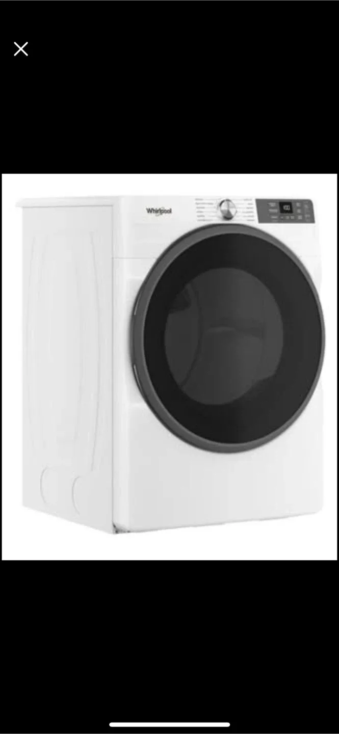 New Whirlpool White Front Load Electric Dryer - Like New! image indicator(2)